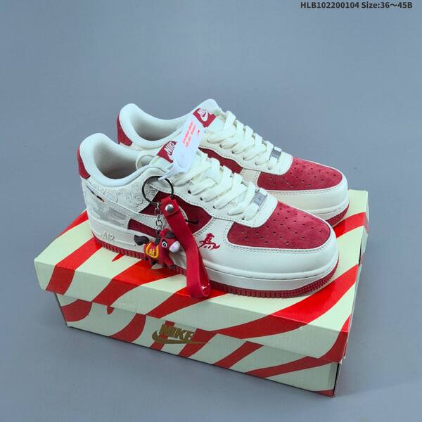 Nike Air Force 1 Low off white dark blue red EU 36-45 sneaker