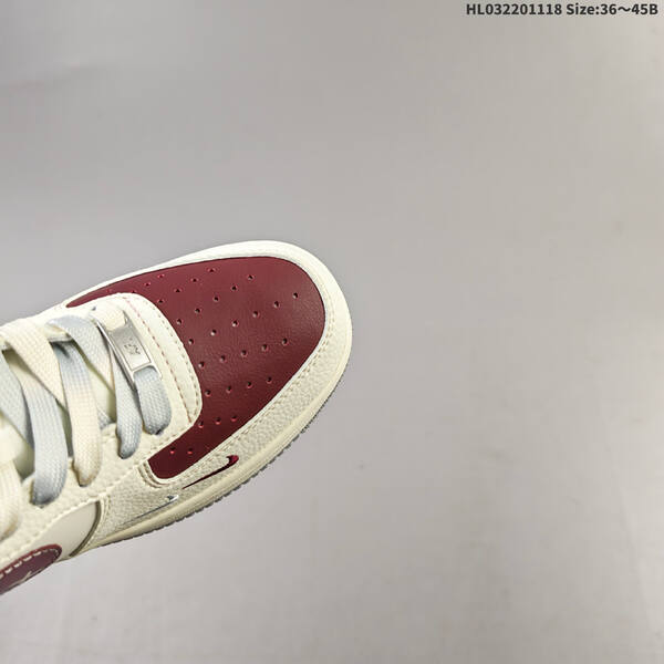 Nike Air Force 1 Low off white grey burgundy EU 36-45 sneaker