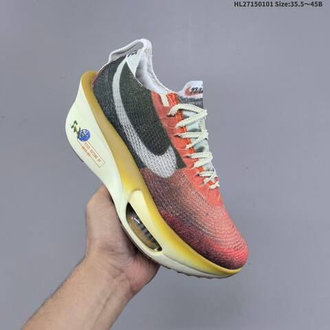 Nike Air Zoom Alphafly Next 3 Red Green White Yellow EU 35 5-45 Running Shoe - Unisex (BS-62272)