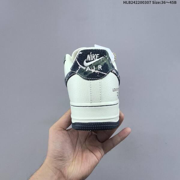 Nike Air Force 1 07 Low Louis Vuitton off white black dark green silver EU 36-45 sneaker