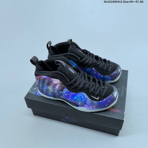 Nike Air Foamposite One Black Purple Blue White EU 40 47 5 Basketball Shoe EU 40-47 - Men's (BS-60725)