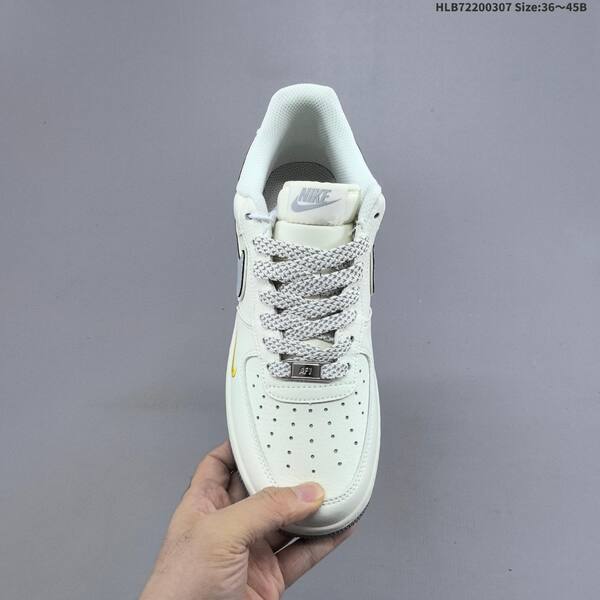 Nike Air Force 1 07 Low off white grey yellow EU 36-45 sneaker