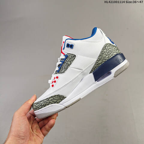 Jordan Air Jordan 3 Retro Silver Anniversary AIR JORDAN 3 1987 1988 35 MV Lifestyle - Women's (BS-67817)