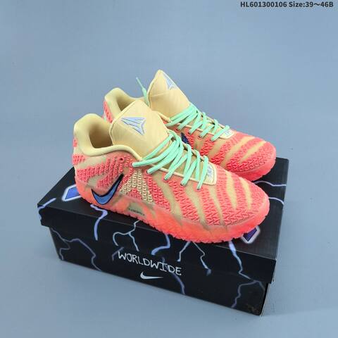 Nike Ja 3 Hustle Flow Teal Black Red Gold EU 39-46 Basketball Shoe - Unisex (BS-62201)