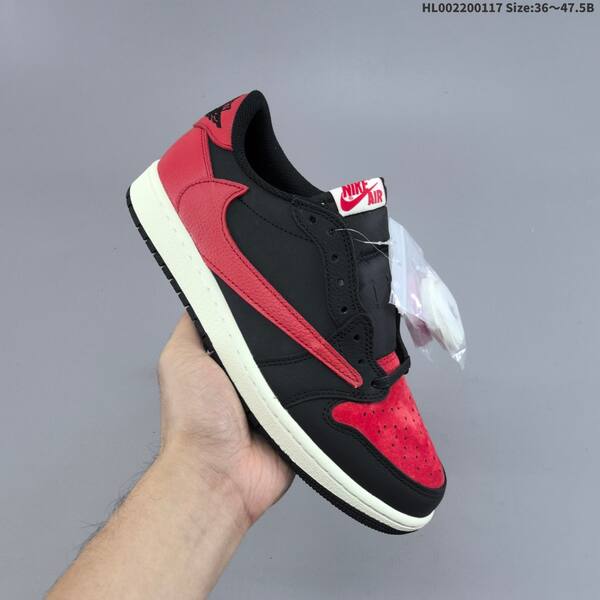 Jordan Air Jordan 1 Low black/red/white 36~47.5 basketball