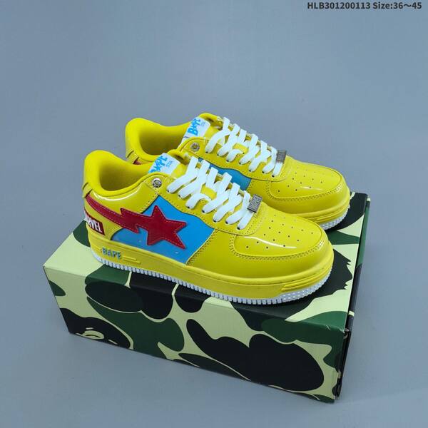 BAPE BAPE STA Low University Blue White Black EU 36-45 skate shoe
