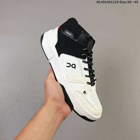 On Running THE ROGER Clubhouse Mid White Black EU 36-45 Sneaker Casual Sneakers - Unisex (BS-69804)