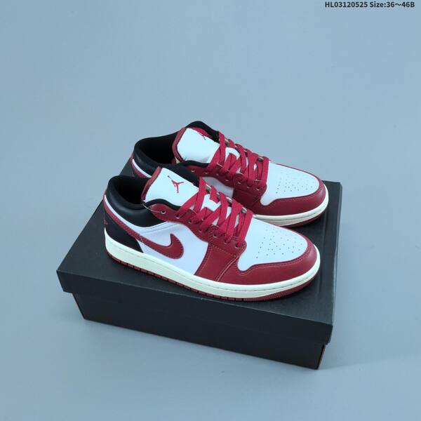 Jordan Air Jordan 1 Low multiple colorways shown: white/navy, white/grey, navy/white, red/white/black EU 36-46 basketball
