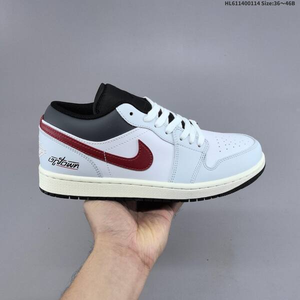Jordan Air Jordan 1 Low shattered backboard / brown-white-burgundy EU 36-46 casual
