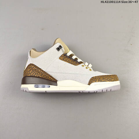 Jordan Air Jordan 3 Retro Silver Anniversary AIR JORDAN 3 1987 1988 35 Lifestyle - Women's (BS-67819)