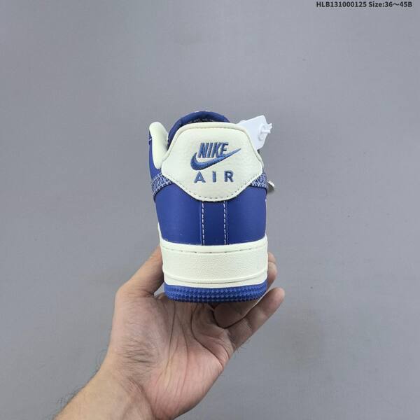 Nike Air Force 1 07 LV8 royal blue off white silver EU 36-45 sneaker