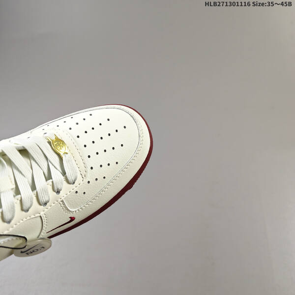 Nike Air Force 1 07 off white red gold EU 35-45 sneaker
