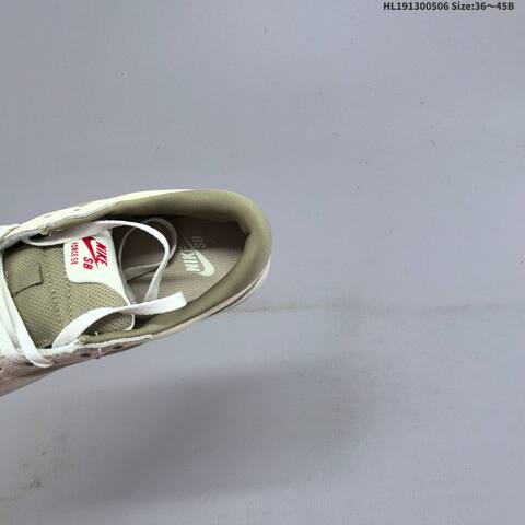 Nike SB Force 58 Light Olive Cream Beige Red White EU 36-45 Skate Shoe - Unisex (BS-60477)