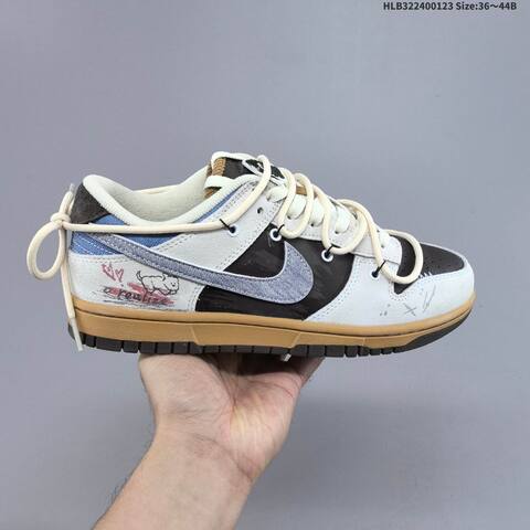 Nike Dunk SB Low Off White Black Blue Brown EU 36-44 Skate Shoe - Unisex (BS-61807)