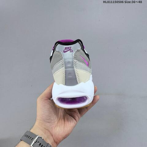 Nike Air Max 95 TT HF7545-100 White Grey Black Purple Beige EU 36-48 Running Shoe - Unisex (BS-60474)