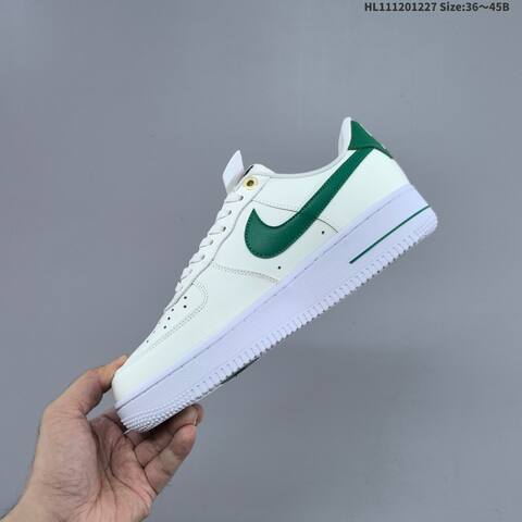 Nike Air Force 1 07 Sail White Dark Green Gold EU 36-45 Sneaker - Unisex (BS-62402)