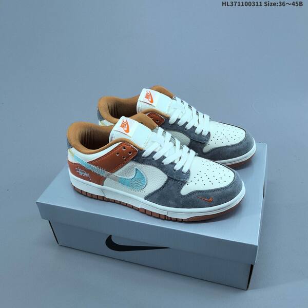 Nike SB Dunk Low white black purple orange beige EU 36-45 skate shoe