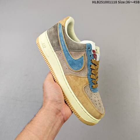 Nike Air Force 1 07 Light Gray Dark Gray White EU 36-45 Sneaker - Unisex (BS-63498)