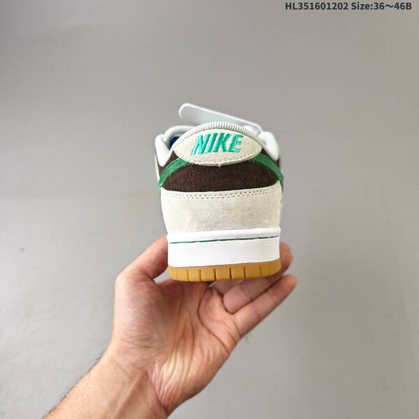 Nike SB Dunk Low white brown green grey EU 36-46 skate shoe