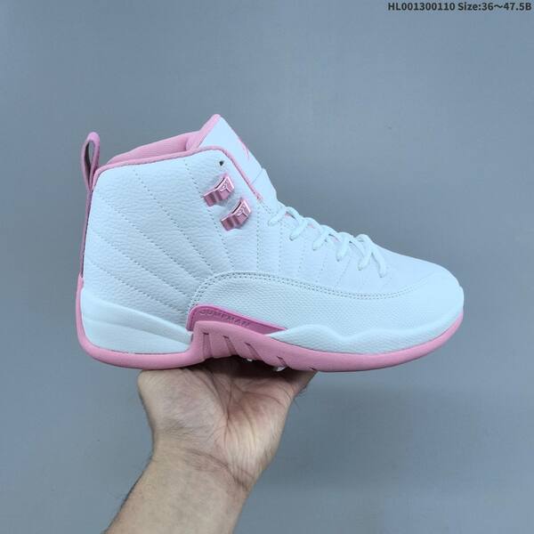 Jordan Air Jordan 12 Retro white/pink 36~47.5 basketball
