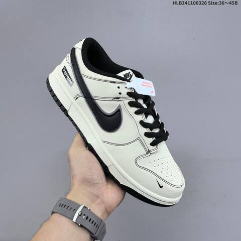 Nike Dunk Low Off White Black EU 36-45 Skate Shoe - Unisex (BS-61122)