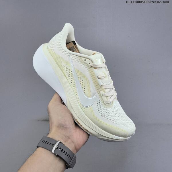 Nike Air Zoom Pegasus 42 cream white pale yellow EU 36-40 running shoe