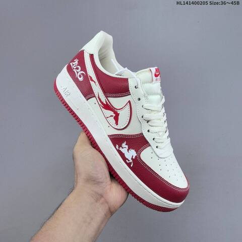Nike Air Force 1 Low Off White Red White EU 36-45 Sneaker - Unisex (BS-61531)