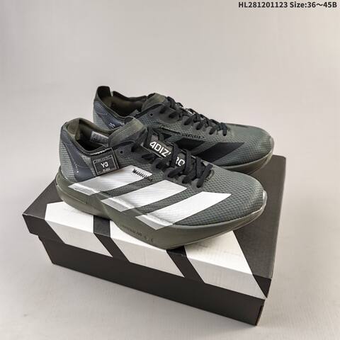 Adidas Adizero Adios Pro Evo 1 Y-3 Dark Grey Silver Black EU 36-45 Running Shoe - Unisex (BS-65505)
