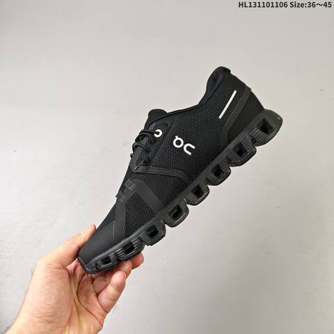 On Running Cloud 5 All Black EU 36-45 Running Shoe Running Sneakers - Unisex (BS-69826)