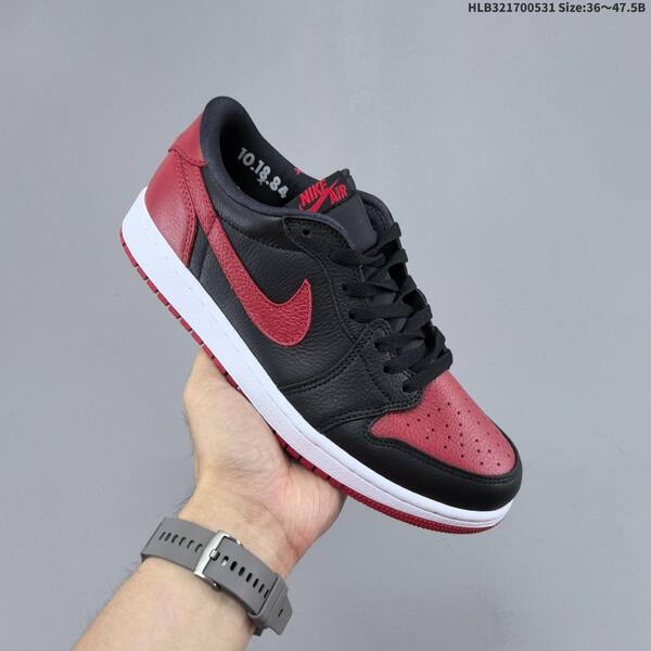 Nike Air Jordan 1 Retro Low OG black/red/white EU 36~47.5 casual