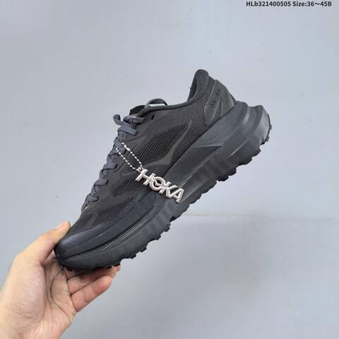 HOKA ONE ONE Mafate X Black Dark Grey Orange EU 36-45 Trail Shoe Trail Running Sneakers - Unisex (BS-69344)