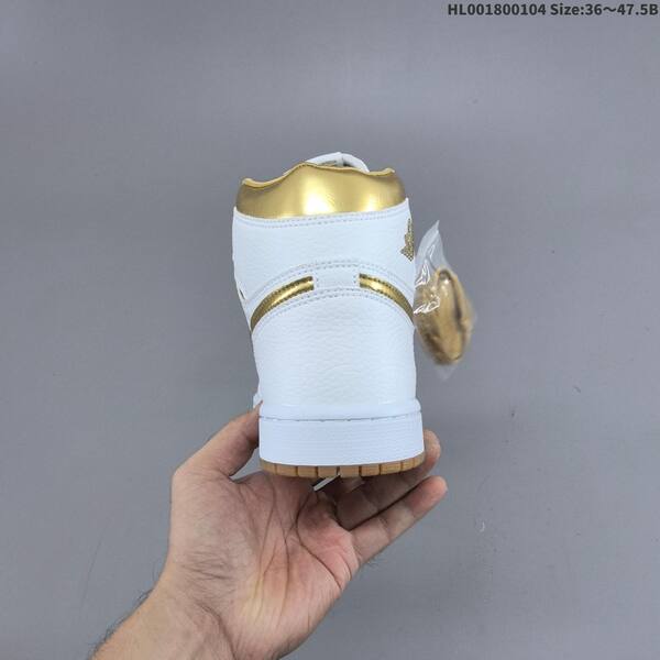 Jordan Air Jordan 1 High OG white and gold EU 36~47.5 basketball