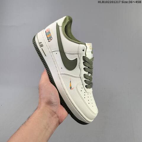Nike Air Force 1 07 LV8 White Olive Green EU 36-45 Sneaker - Unisex (BS-62624)