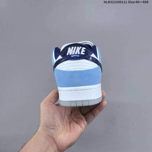 Nike SB Dunk Low Pro white light blue navy blue grey EU 40-46 skate shoe