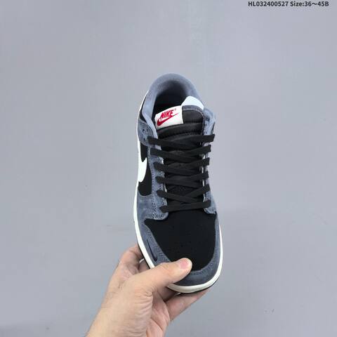 Nike Dunk SB Low Supreme Black Grey Sail Red EU 36-45 Skate Shoe - Unisex (BS-60091)