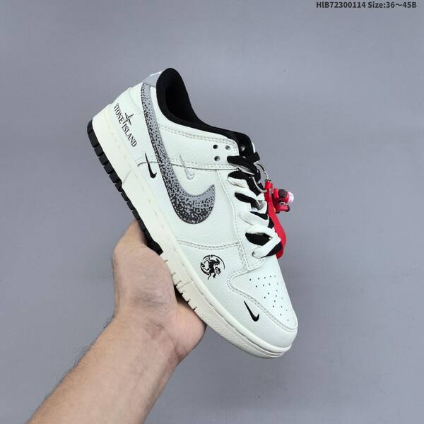 Nike SB Dunk Low white black red EU 36-45 skate shoe