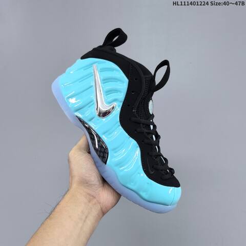 Nike Air Foamposite One Metallic Silver Black Orange EU 40-47 Basketball Shoe - Men's (BS-62486)