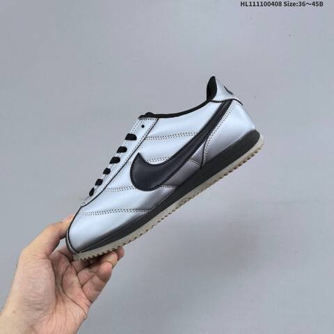 Nike Classic Cortez Metallic Silver Black Grey EU 36-45 Sneaker - Unisex (BS-60884)