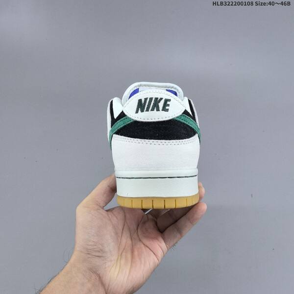 Nike SB Dunk Low Pro white black green gum EU 40-46 skate shoe