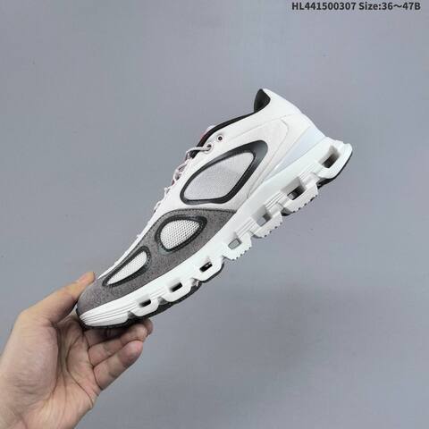 On Cloud X FKA Beige Grey Or White Grey Red EU 36-47 Running Shoe Running Sneakers - Unisex (BS-69691)