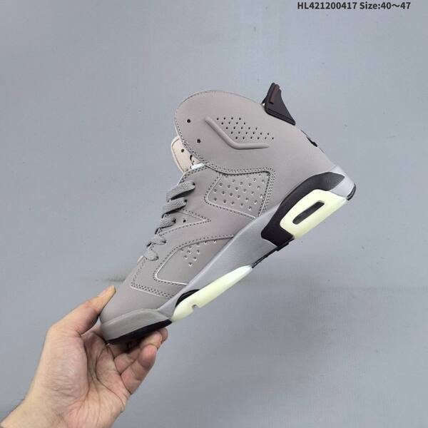 Jordan Air Jordan 6 Retro grey/black/cream 40~47 basketball
