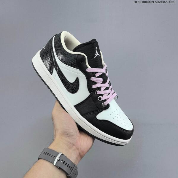 Jordan Air Jordan 1 Low Black/White/Light Pink EU 36-46 basketball