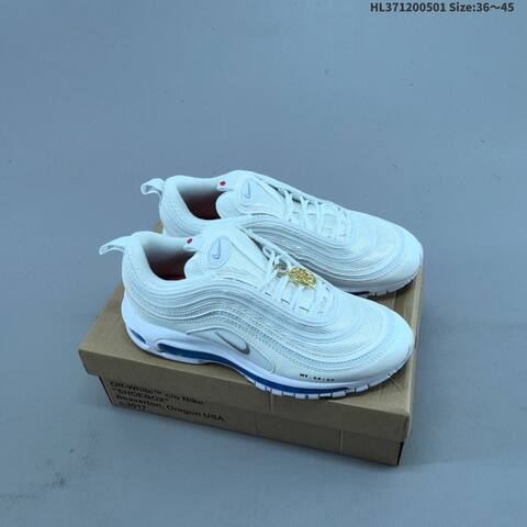 Nike Air Max 97 Black White Red Blue EU 36-45 Running Shoe - Unisex (BS-60561)