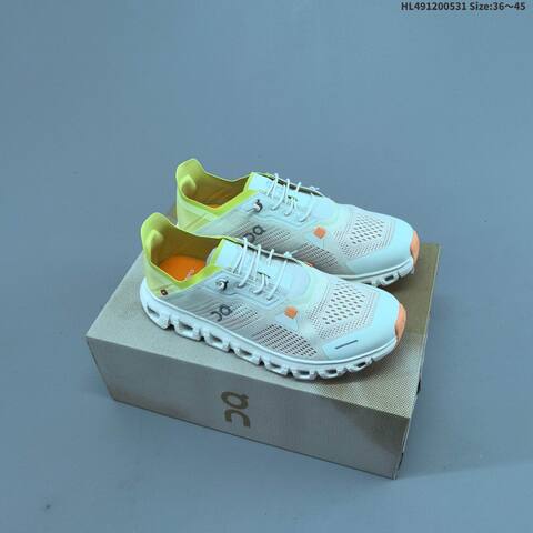 On Cloud 6 Coast White Lime Light Blue EU 36-45 Running Shoe Running Sneakers - Unisex (BS-69507)
