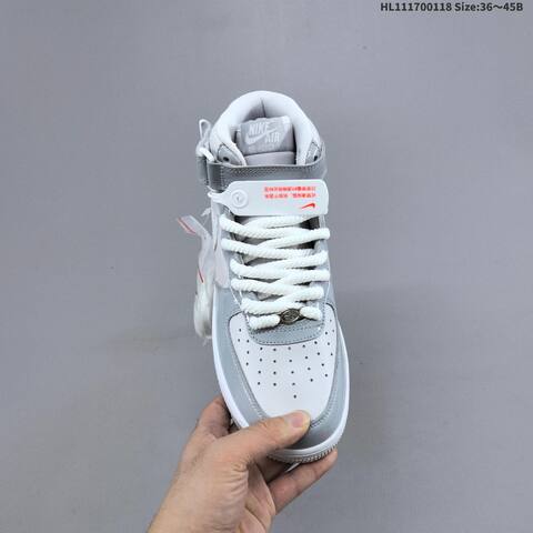 Nike Air Force 1 Mid 07 Grey White EU 36-45 Sneaker - Unisex (BS-61909)