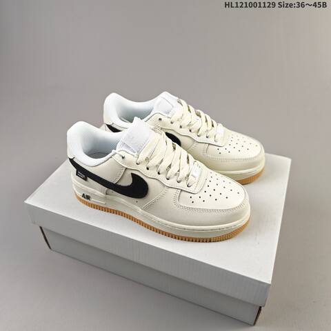Nike Air Force 1 07 Off White Grey Black EU 36-45 Sneaker - Unisex (BS-62957)