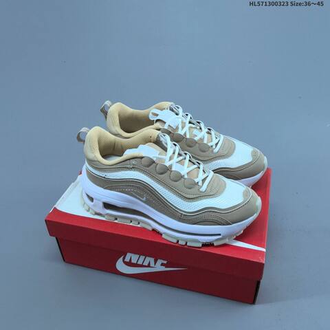 Nike Air Max 97 White Black Blue EU 36-45 Running Shoe - Unisex (BS-61177)