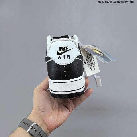 Nike Air Force 1 07 IM6643 010 Black White Silver EU 36-46 Sneaker - Unisex (BS-59983)