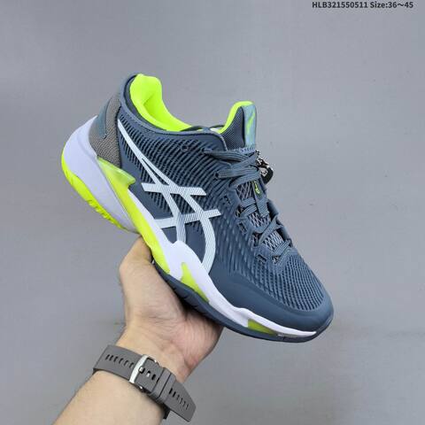 ASICS Court FF 3 Slate Blue White Neon Yellow EU 36-45 Tennis Shoe Casual Sneakers - Unisex BS-68844