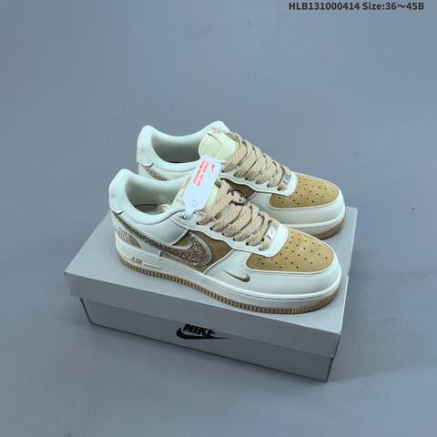 Nike Air Force 1 07 LV8 Off White Light Pink Dark Pink EU 36-40 Skate Shoe - Unisex (BS-60734)